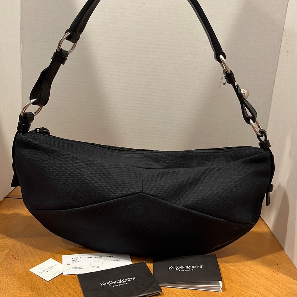 Yves Saint Laurent  rive gauche UNISEX Vintage New Half Moon sac iconic Sling